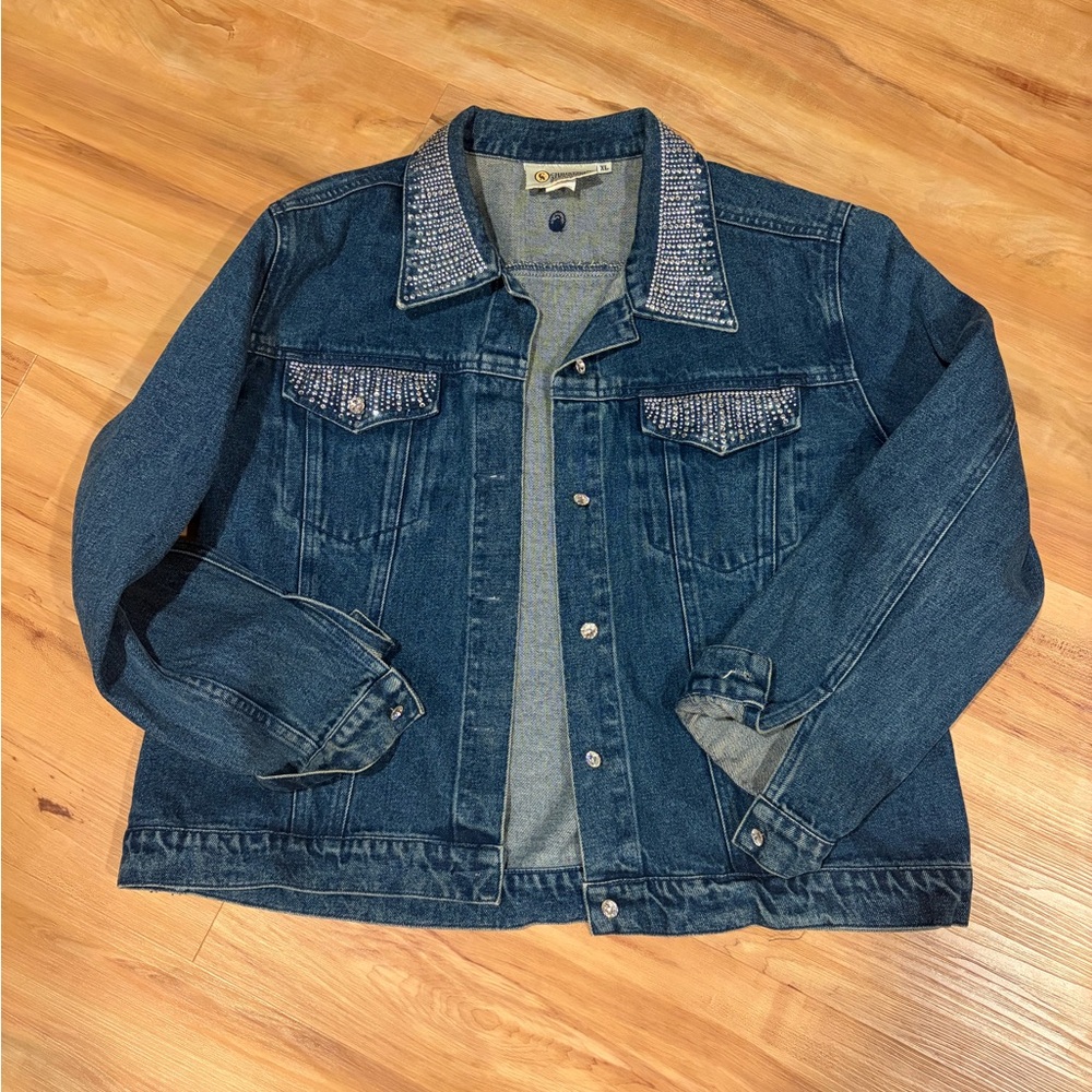 Christine Alexander Bedazzled Denim Jacket